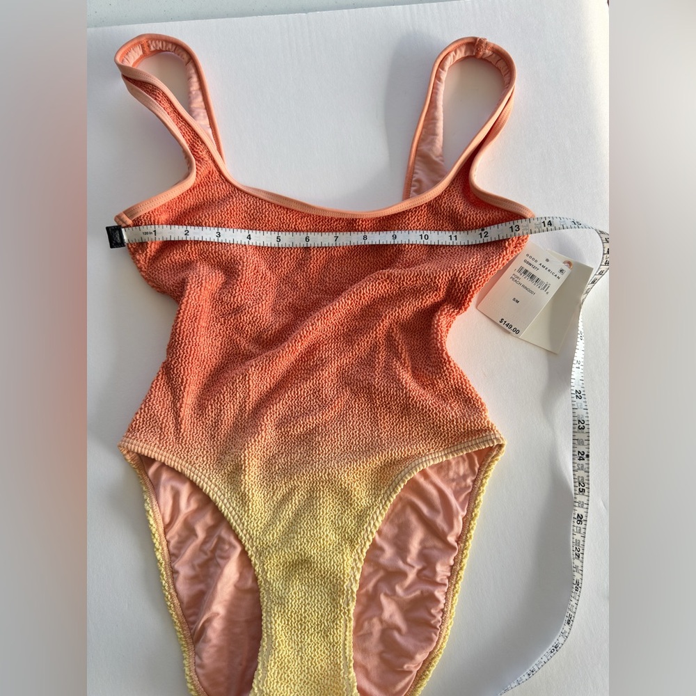 Good American Always Fits Ombre Swimsuit, Peach Ring, Nee With Tags - Picture 7 of 11